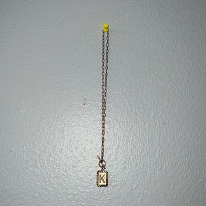 🤩4/$15🥳 K initial charm necklace